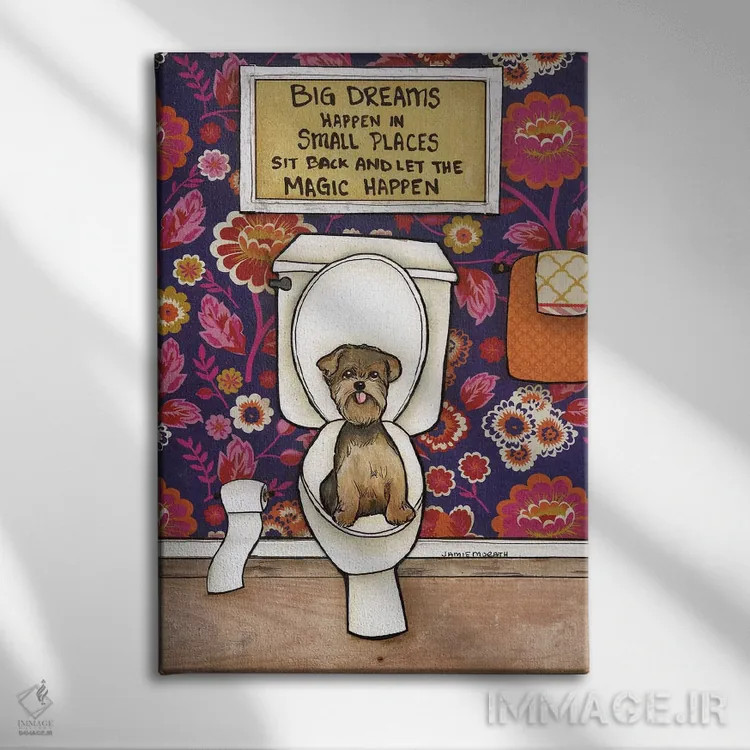 تابلو دکوراتیو رویای بزرگ اثر جیمی موراث - نمای روبهرو روی دیوار