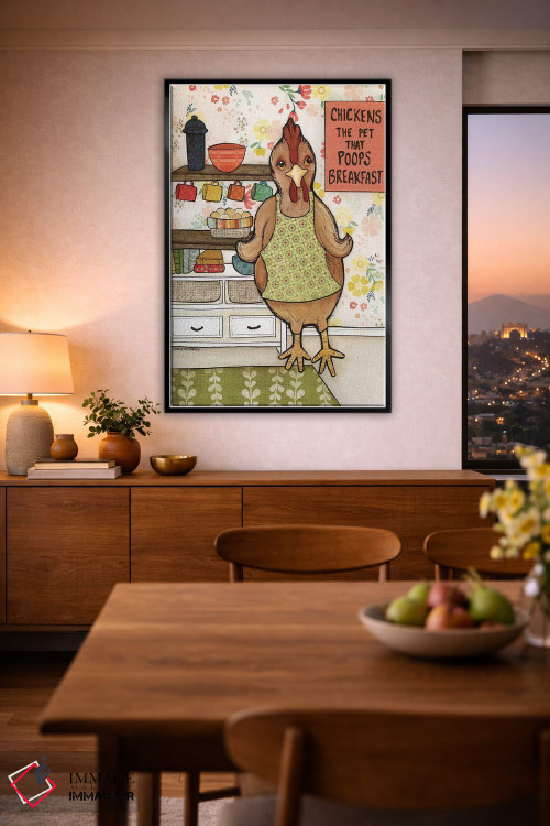 تابلو دکوراتیو فضله مرغ اثر جیمی موراث - D2B