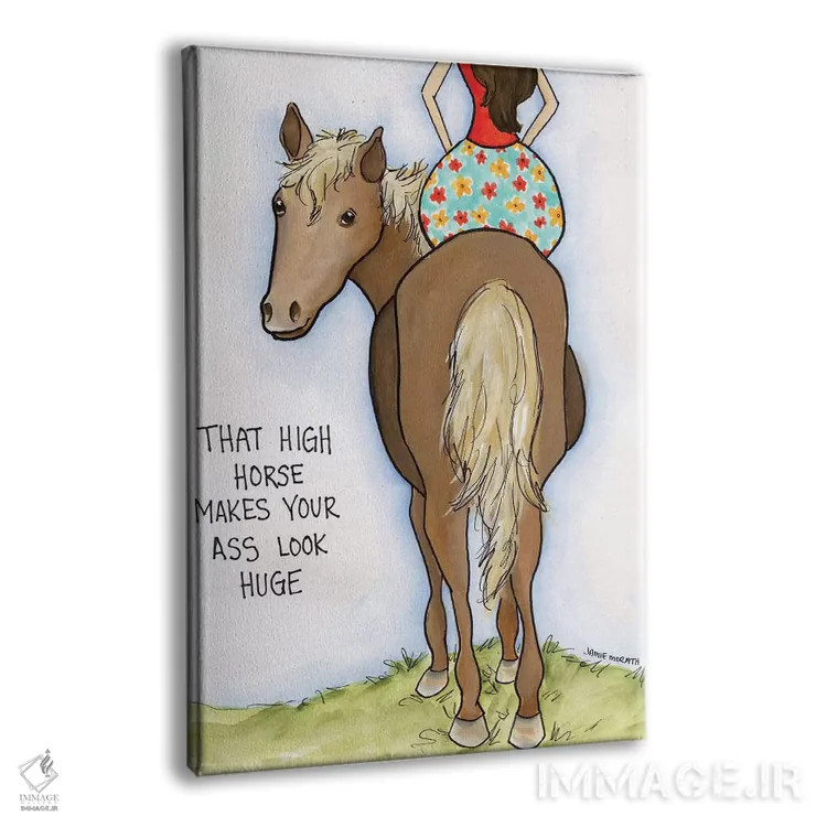 تابلو دکوراتیو اسب مغرور اثر جیمی موراث - نمای پرسپکتیو محصول