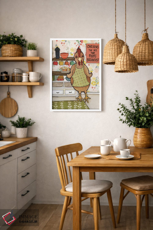 تابلو دکوراتیو فضله مرغ اثر جیمی موراث - D3W