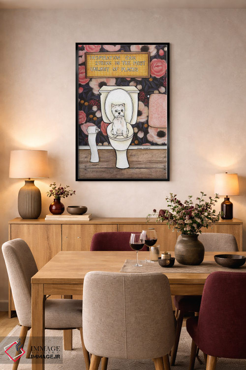 تابلو دکوراتیو الهام ممکن است ناگهانی بیاید اثر جیمی موراث - D5B