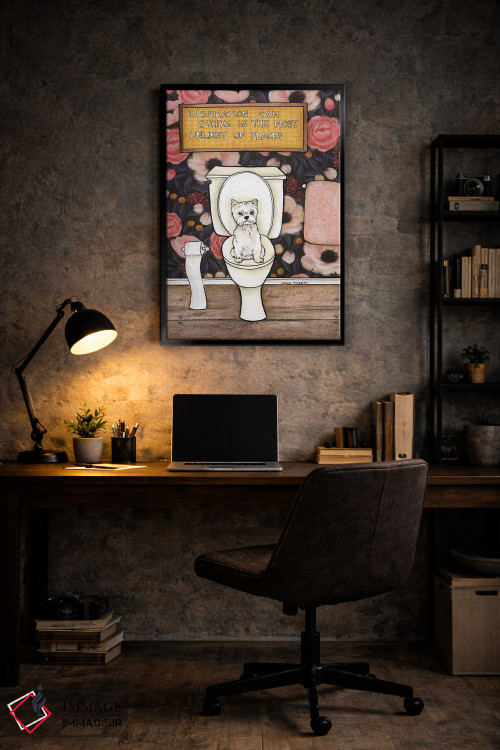 تابلو دکوراتیو الهام ممکن است ناگهانی بیاید اثر جیمی موراث - D6B