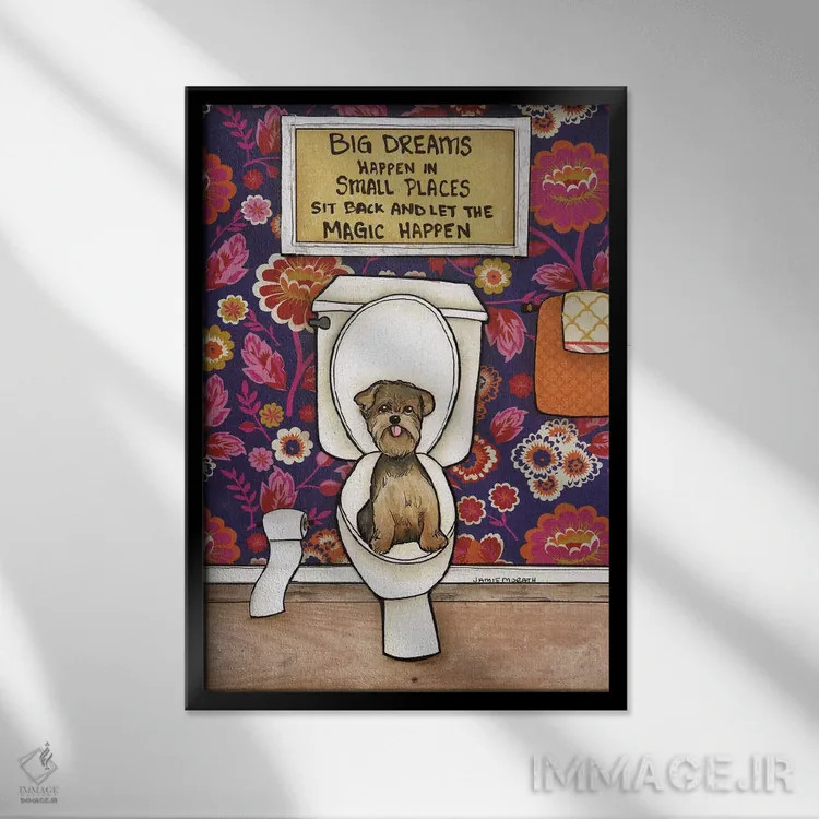 تابلو دکوراتیو رویای بزرگ اثر جیمی موراث - نمای قابدار مشکی