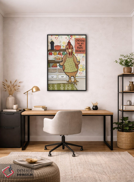 تابلو دکوراتیو فضله مرغ اثر جیمی موراث - D6B
