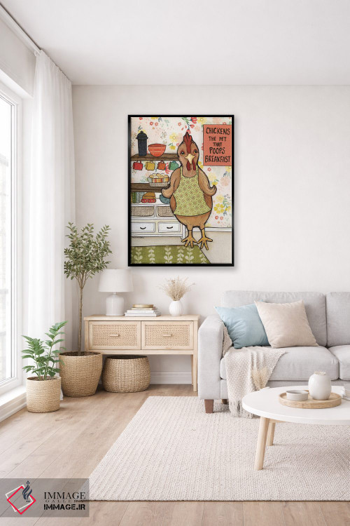 تابلو دکوراتیو فضله مرغ اثر جیمی موراث - D5B
