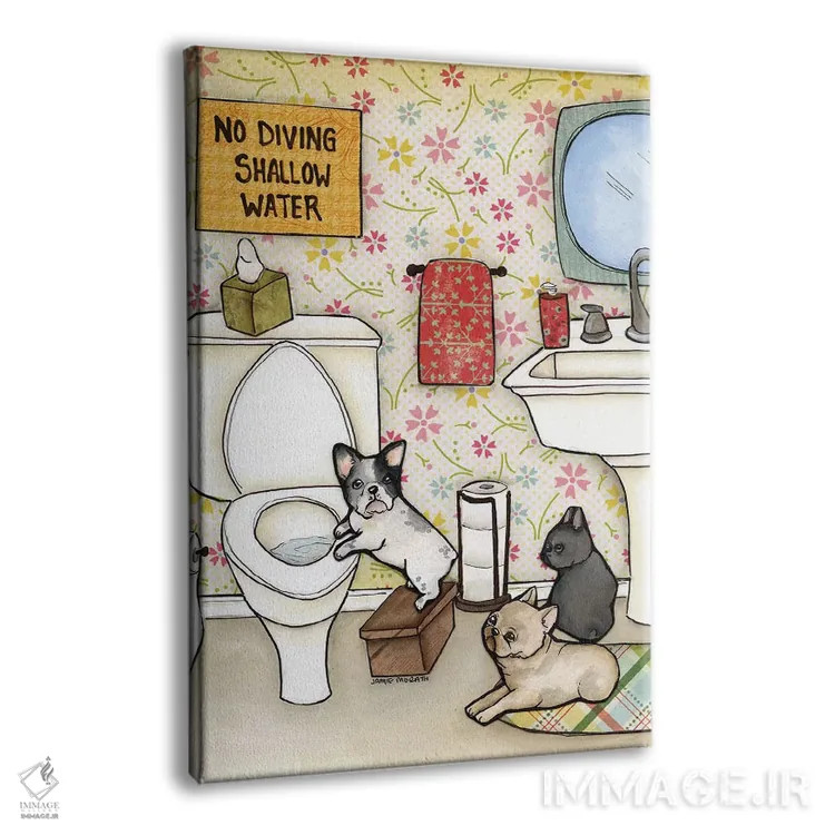 تابلو دکوراتیو شیرجه ممنوع اثر جیمی موراث - نمای پرسپکتیو محصول