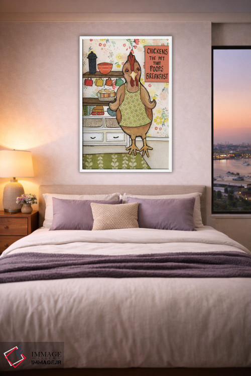 تابلو دکوراتیو فضله مرغ اثر جیمی موراث - D4W
