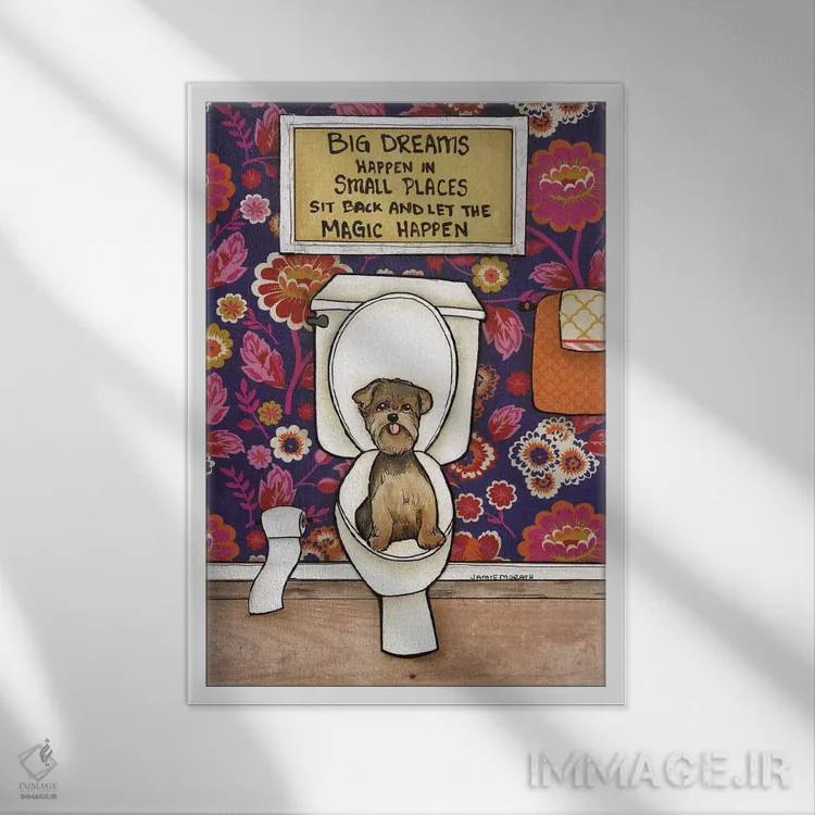 تابلو دکوراتیو رویای بزرگ اثر جیمی موراث - نمای قابدار سفید