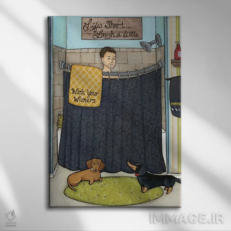 تابلو دکوراتیو کمی بخند اثر جیمی موراث - نمای روبهرو روی دیوار