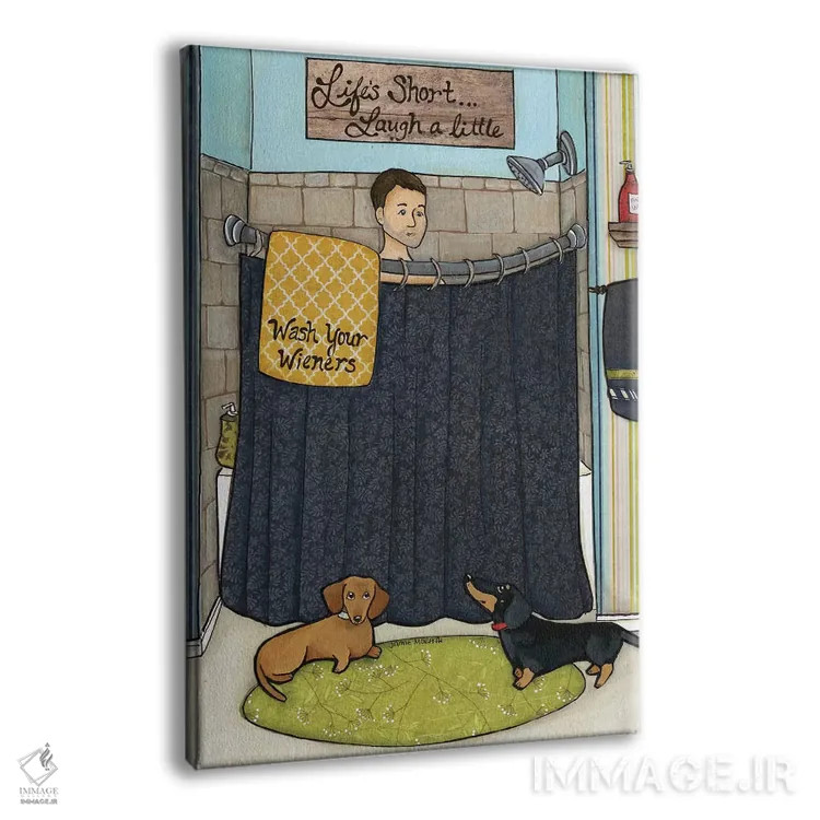 تابلو دکوراتیو کمی بخند اثر جیمی موراث - نمای پرسپکتیو محصول