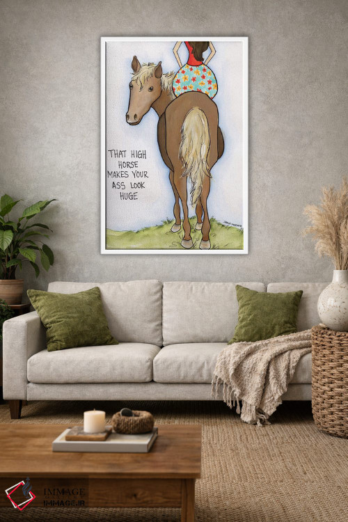 تابلو دکوراتیو اسب مغرور اثر جیمی موراث - D1W