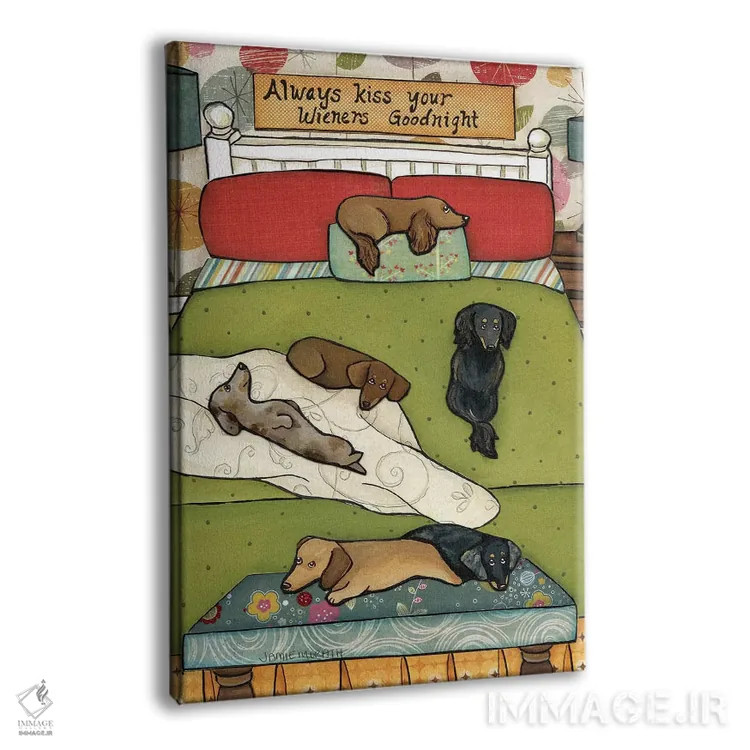 تابلو دکوراتیو همیشه ببوس اثر جیمی موراث - نمای پرسپکتیو محصول