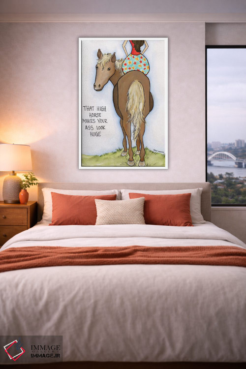 تابلو دکوراتیو اسب مغرور اثر جیمی موراث - D4W