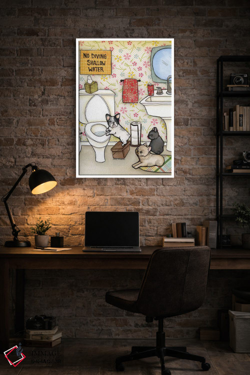 تابلو دکوراتیو شیرجه ممنوع اثر جیمی موراث - D2W