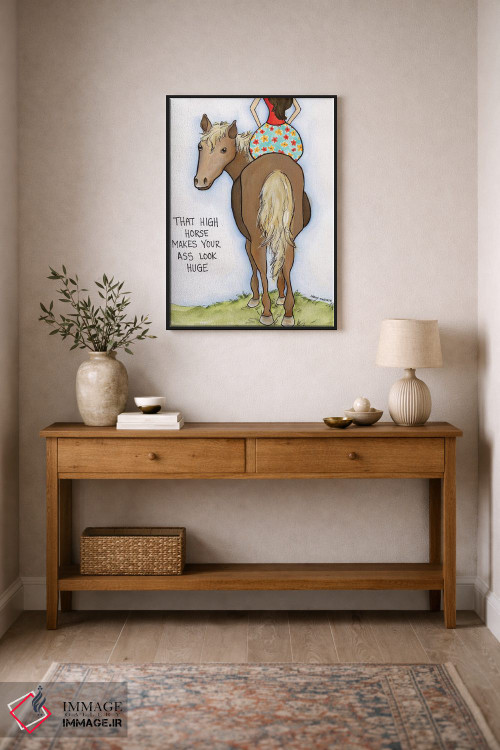 تابلو دکوراتیو اسب مغرور اثر جیمی موراث - D2B