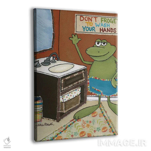 تابلو دکوراتیو شستن را فراموش نکن اثر جیمی موراث - نمای پرسپکتیو محصول
