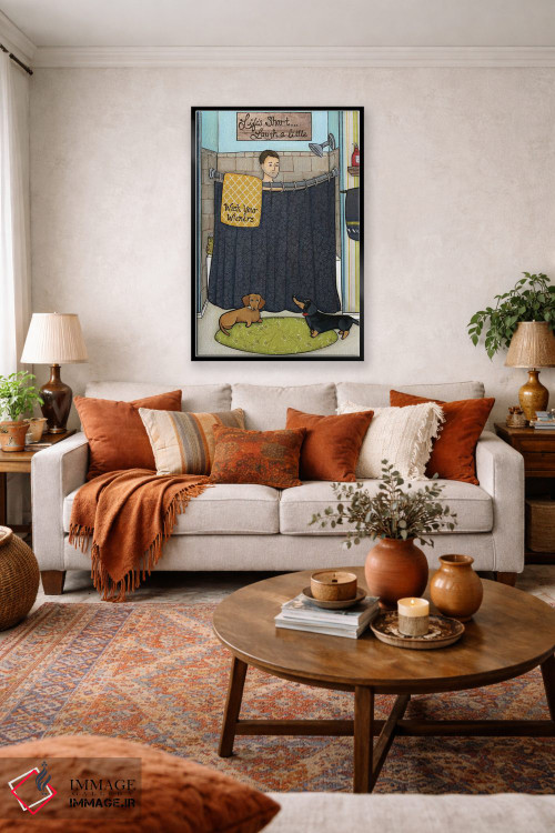 تابلو دکوراتیو کمی بخند اثر جیمی موراث - D2B