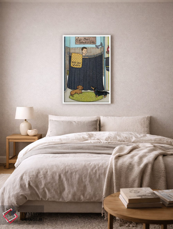 تابلو دکوراتیو کمی بخند اثر جیمی موراث - D5W