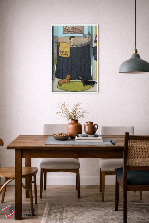 تابلو دکوراتیو کمی بخند اثر جیمی موراث - D6W