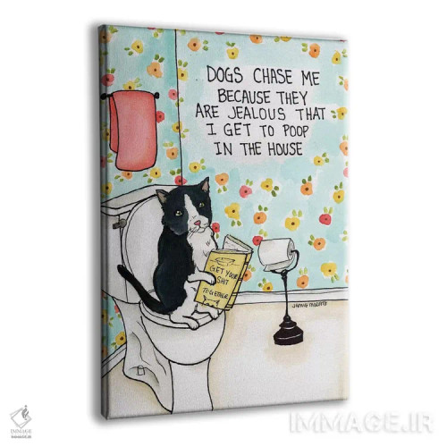 تابلو دکوراتیو سگ ها به دنبالم می دوند اثر جیمی موراث - نمای پرسپکتیو محصول