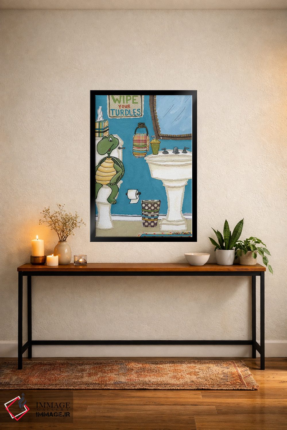 تابلو دکوراتیو فضولاتت را پاک کن اثر جیمی موراث - D5B