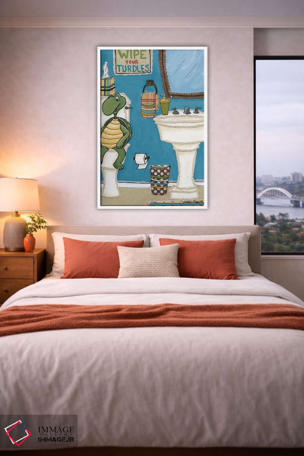 تابلو دکوراتیو فضولاتت را پاک کن اثر جیمی موراث - D3W