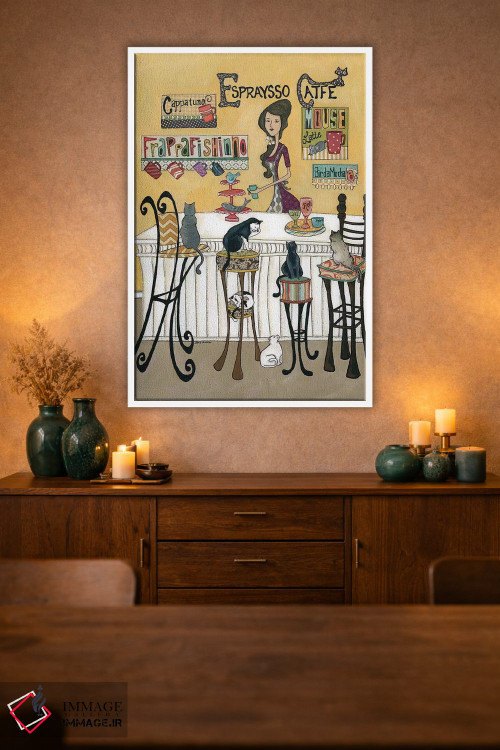 تابلو دکوراتیو اسپرسو کافه اثر جیمی موراث - D1W