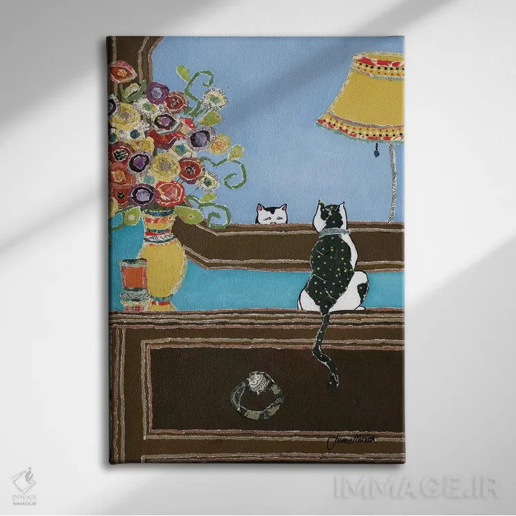 تابلو دکوراتیو من خوشگل اثر جیمی موراث - نمای روبهرو روی دیوار