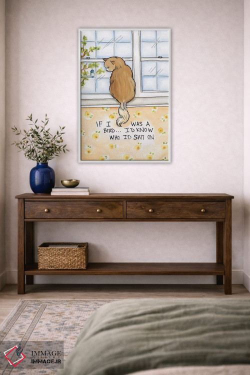 تابلو دکوراتیو اگر من پرنده بودم اثر جیمی موراث - D3W