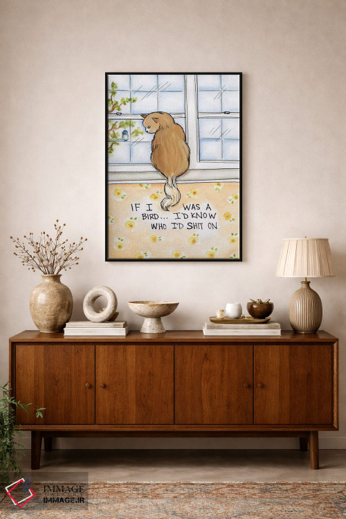تابلو دکوراتیو اگر من پرنده بودم اثر جیمی موراث - D2B