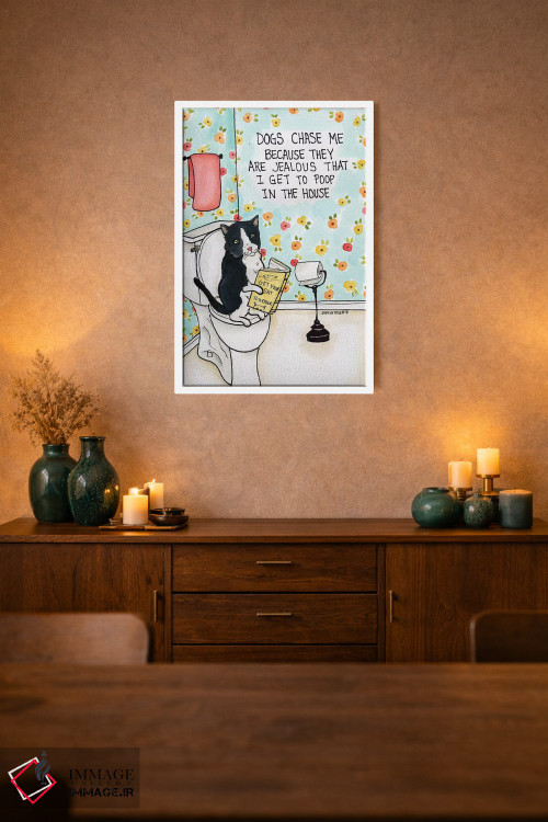 تابلو دکوراتیو سگ ها به دنبالم می دوند اثر جیمی موراث - D1W