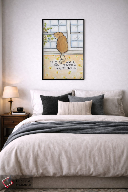تابلو دکوراتیو اگر من پرنده بودم اثر جیمی موراث - D6B