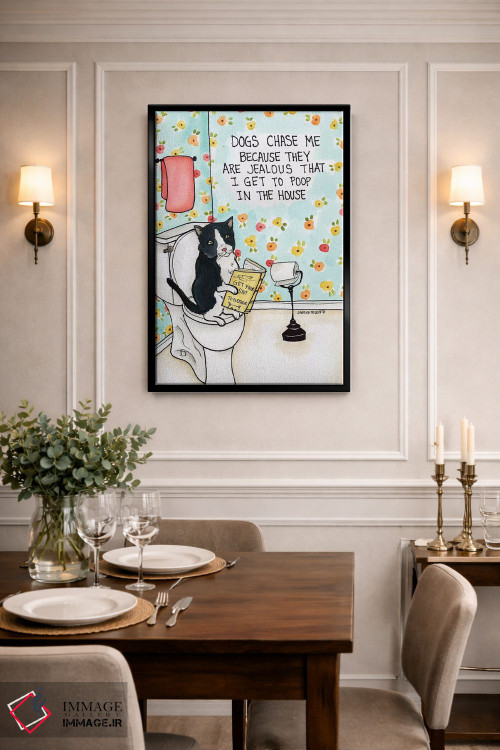 تابلو دکوراتیو سگ ها به دنبالم می دوند اثر جیمی موراث - D2B