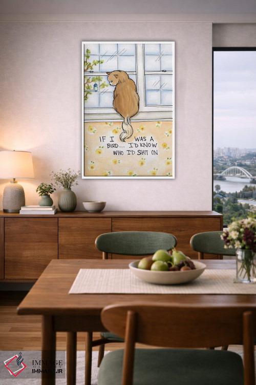 تابلو دکوراتیو اگر من پرنده بودم اثر جیمی موراث - D5W