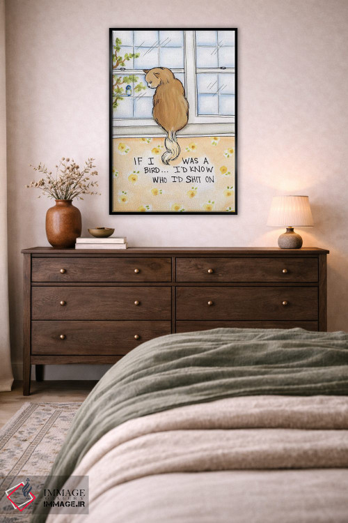 تابلو دکوراتیو اگر من پرنده بودم اثر جیمی موراث - D4B