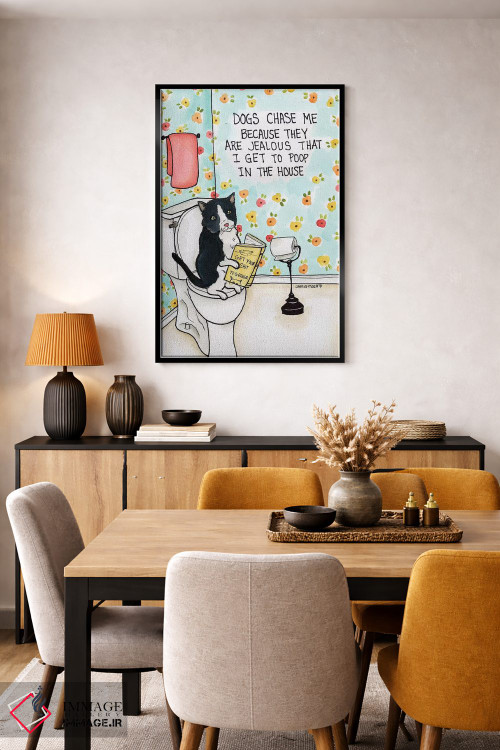 تابلو دکوراتیو سگ ها به دنبالم می دوند اثر جیمی موراث - D6B