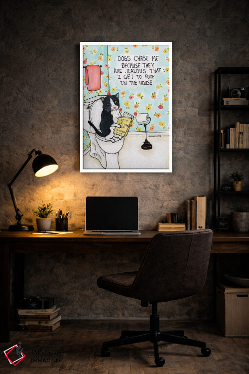 تابلو دکوراتیو سگ ها به دنبالم می دوند اثر جیمی موراث - D5W