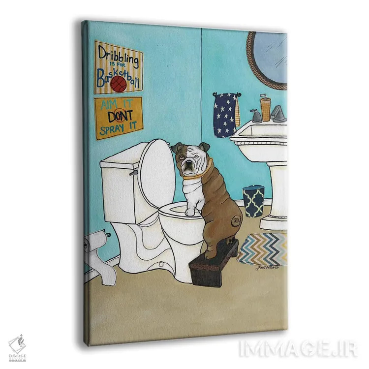 تابلو دکوراتیو دریب زدن فقط برای بسکتبال است اثر جیمی موراث - نمای پرسپکتیو محصول