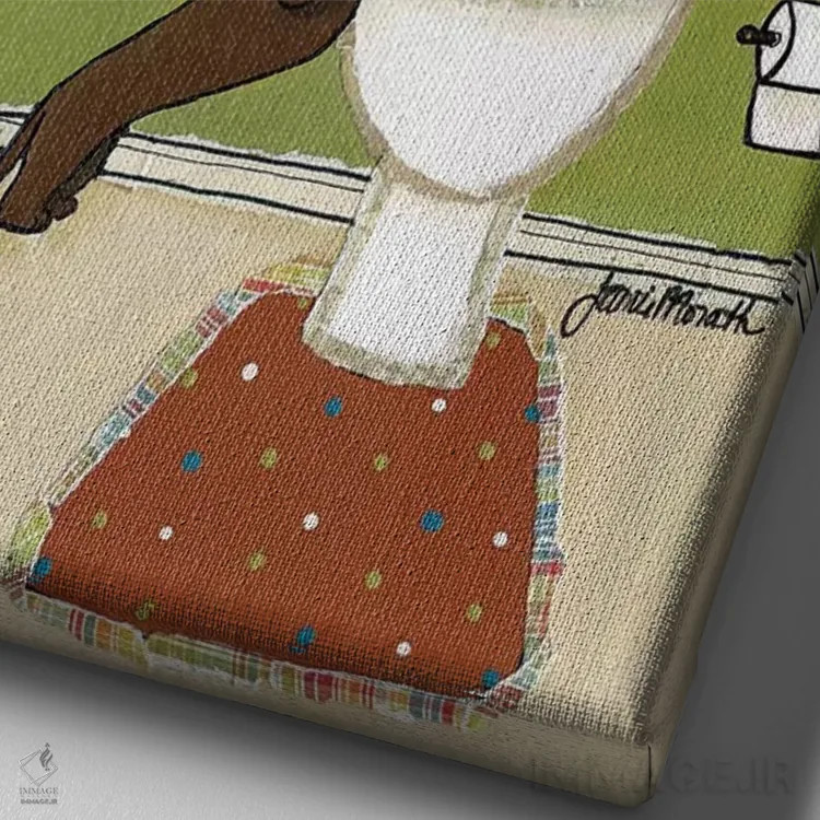 تابلو دکوراتیو راه وینی اثر جیمی موراث - نمای نزدیک بافت بوم