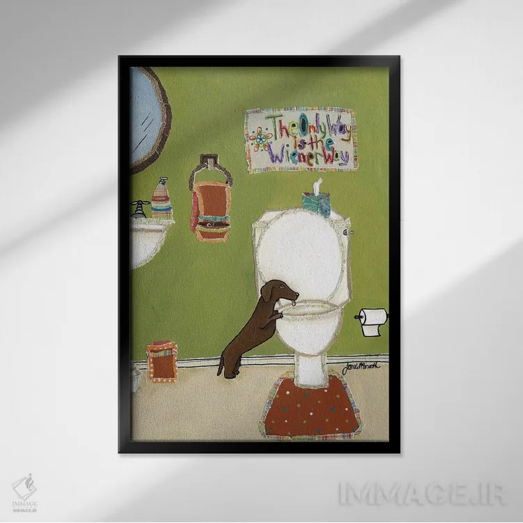 تابلو دکوراتیو راه وینی اثر جیمی موراث - نمای قابدار مشکی