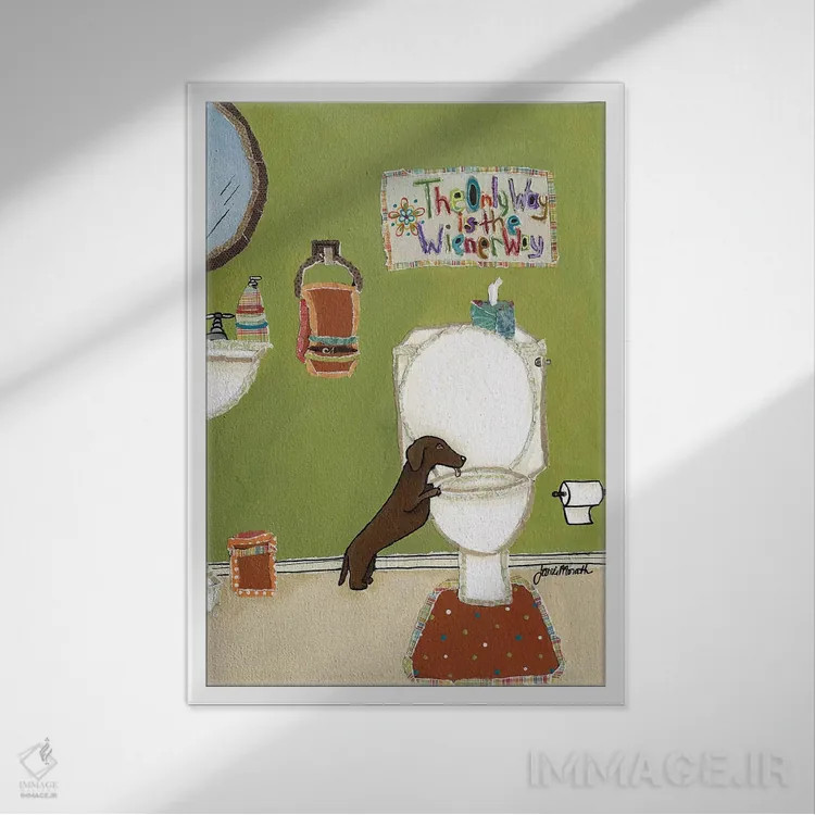 تابلو دکوراتیو راه وینی اثر جیمی موراث - نمای قابدار سفید