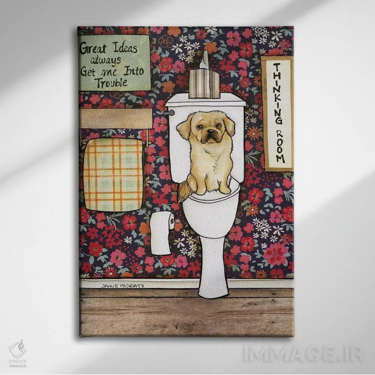 تابلو دکوراتیو اتاق فکر اثر جیمی موراث - نمای روبهرو روی دیوار