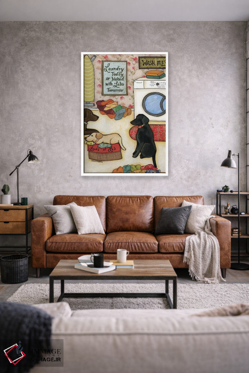 تابلو دکوراتیو لابرادورهای فراوان اثر جیمی موراث - D1W