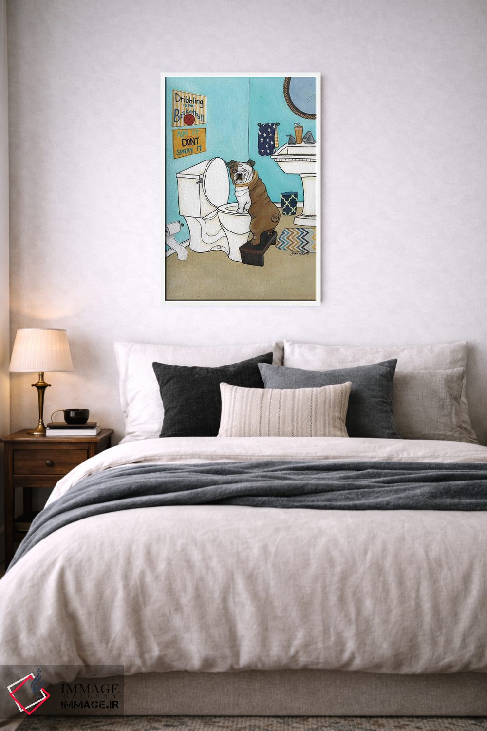 تابلو دکوراتیو دریب زدن فقط برای بسکتبال است اثر جیمی موراث - D6W