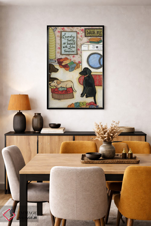 تابلو دکوراتیو لابرادورهای فراوان اثر جیمی موراث - D5B