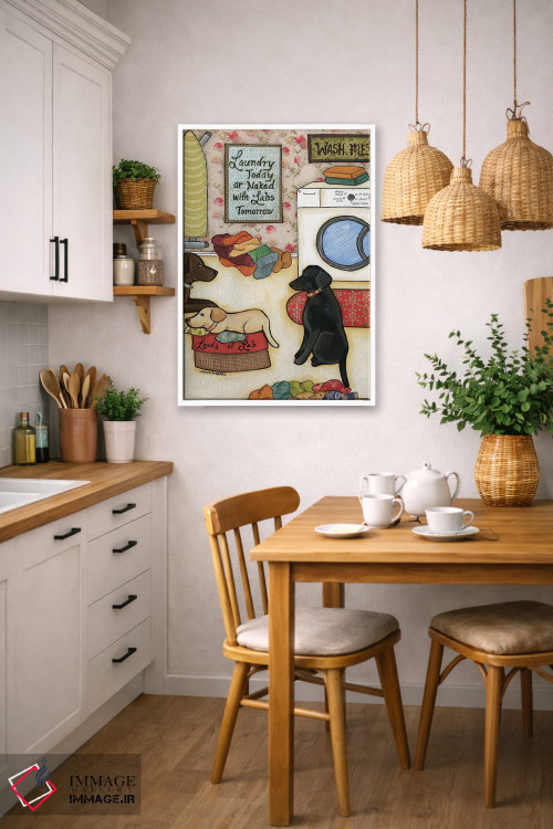 تابلو دکوراتیو لابرادورهای فراوان اثر جیمی موراث - D4W