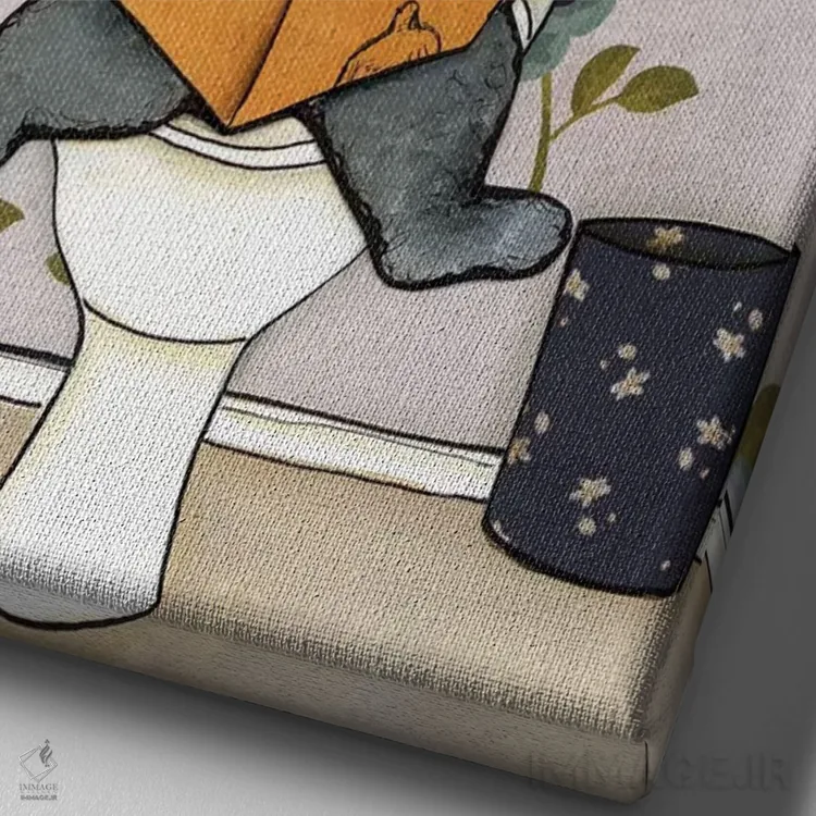 تابلو دکوراتیو ایده های عالی اثر جیمی موراث - نمای نزدیک بافت بوم