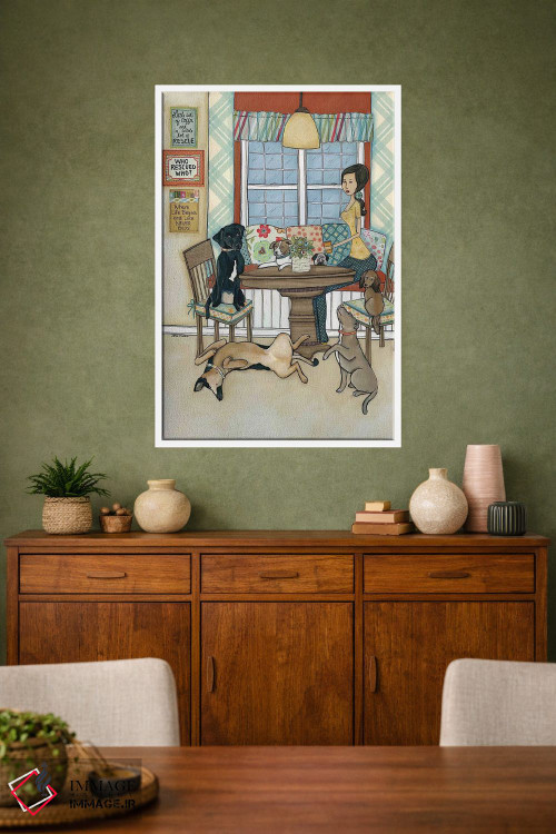 تابلو دکوراتیو قهوه و حیوانات نجات یافته اثر جیمی موراث - D2W