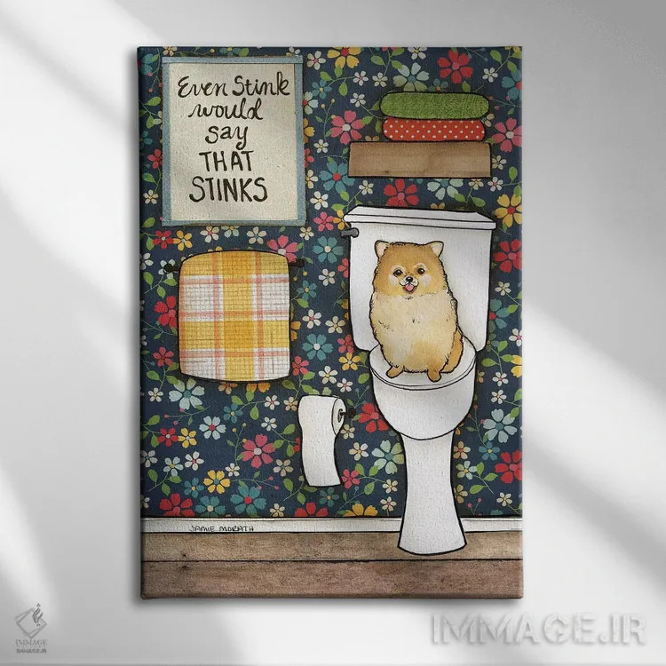 تابلو دکوراتیو خیلی بدبوست اثر جیمی موراث - نمای روبهرو روی دیوار