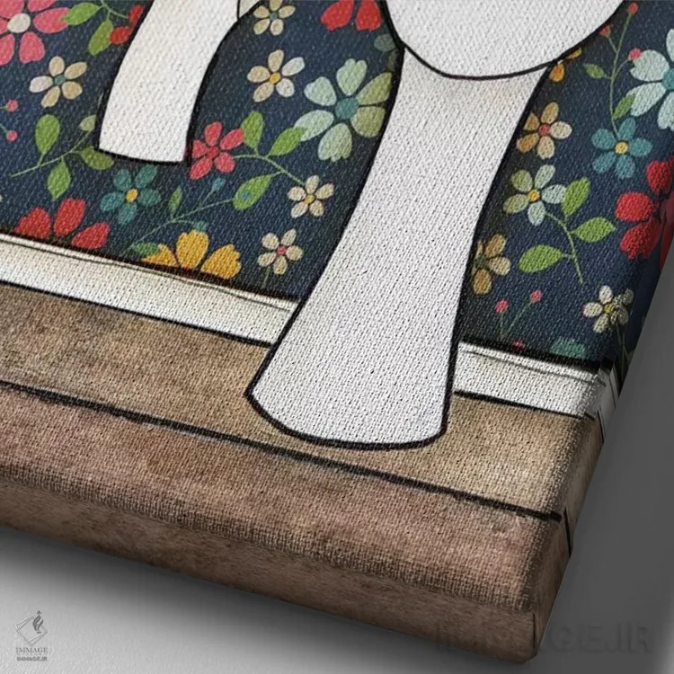 تابلو دکوراتیو خیلی بدبوست اثر جیمی موراث - نمای نزدیک بافت بوم